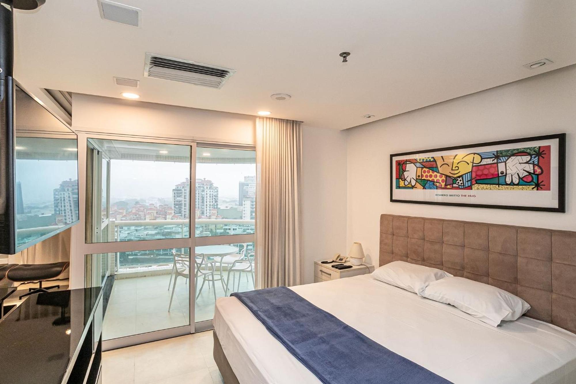 Flat Com Servico E Lazer Com Vista O Mar Da Barra Da Tijuca Apartamento *