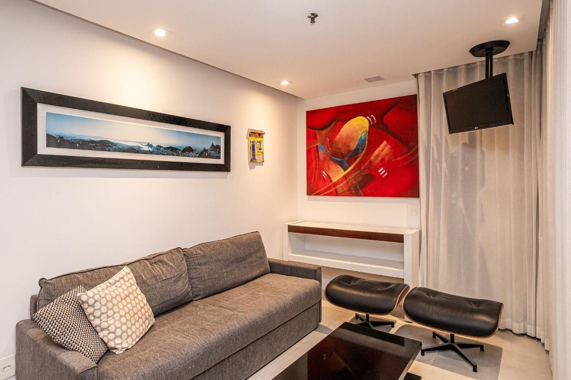 Apartamento Flat Com Servico E Lazer Com Vista O Mar Da Barra Da Tijuca *