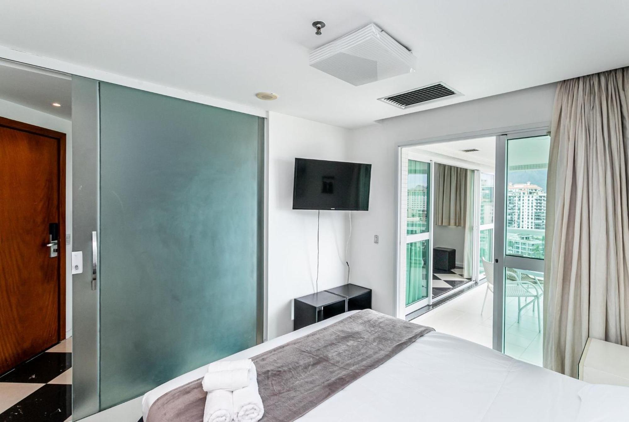 Apartamento Flat Com Servico E Lazer Com Vista O Mar Da Barra Da Tijuca