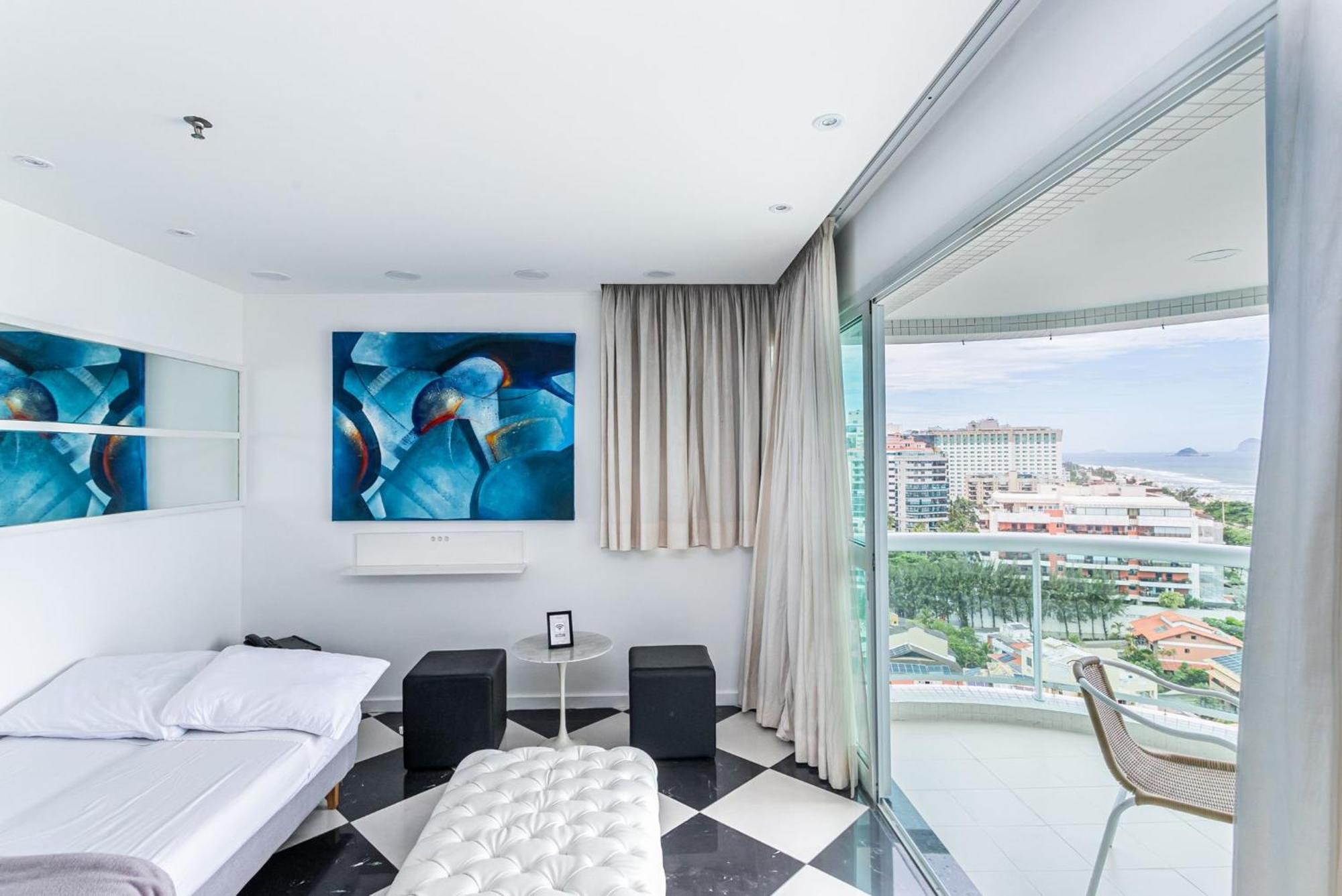 Flat Com Servico E Lazer Com Vista O Mar Da Barra Da Tijuca Apartamento *