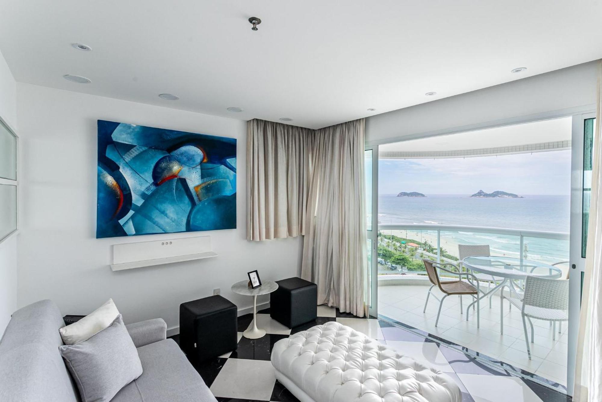 Flat Com Servico E Lazer Com Vista O Mar Da Barra Da Tijuca Apartamento *
